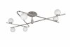 Lampa sufitowa dekoracyjny niklowany plafon w nowoczesnym stylu szklane klosze kule FLAMING 668900607 TRIO SELECT